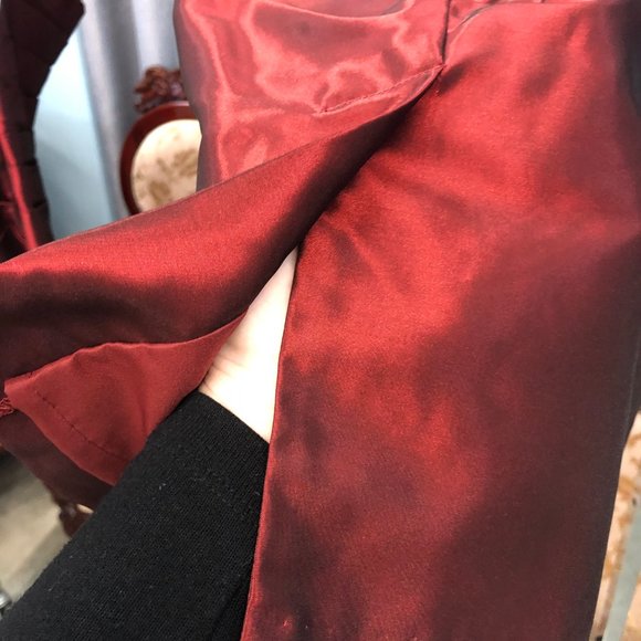 NEW 2-Piece Cranberry Mother of the Bride/Groom Formal Holiday Dress SIZE 8 - Picture 9 of 14